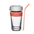 ReServe x KeeCup Bundle: Pink Band Doubled-walled reusable cup & Pink Living Coral Silicone Straw